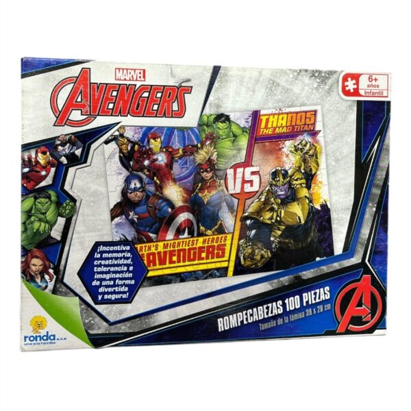 Rompecabezas 100 Piezas Avengers America Iron Marvel Ronda