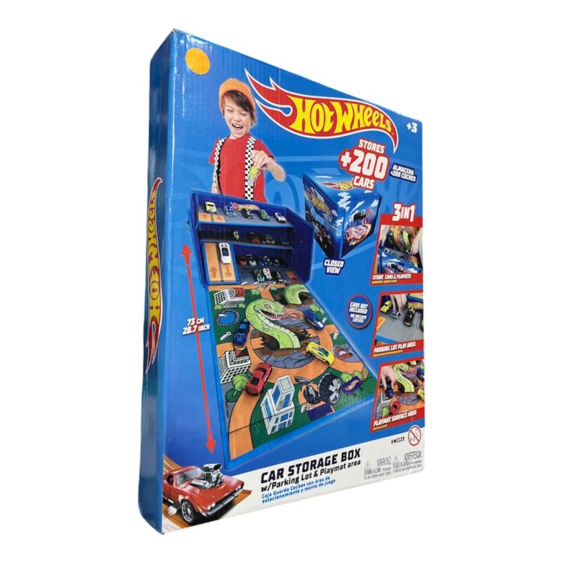 GARAJE Y CUBO DE ALMACENAMIENTO HOT WHEELS