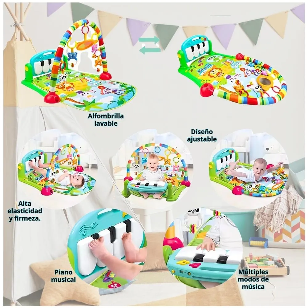 GIMNASIO TAPETE SENSORIAL PARA BEBES - Imagen 3