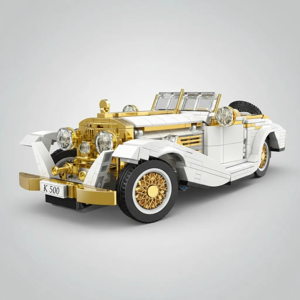 Bloques De Construcción De Carros Clásicos Vintage 10003 - Imagen 5