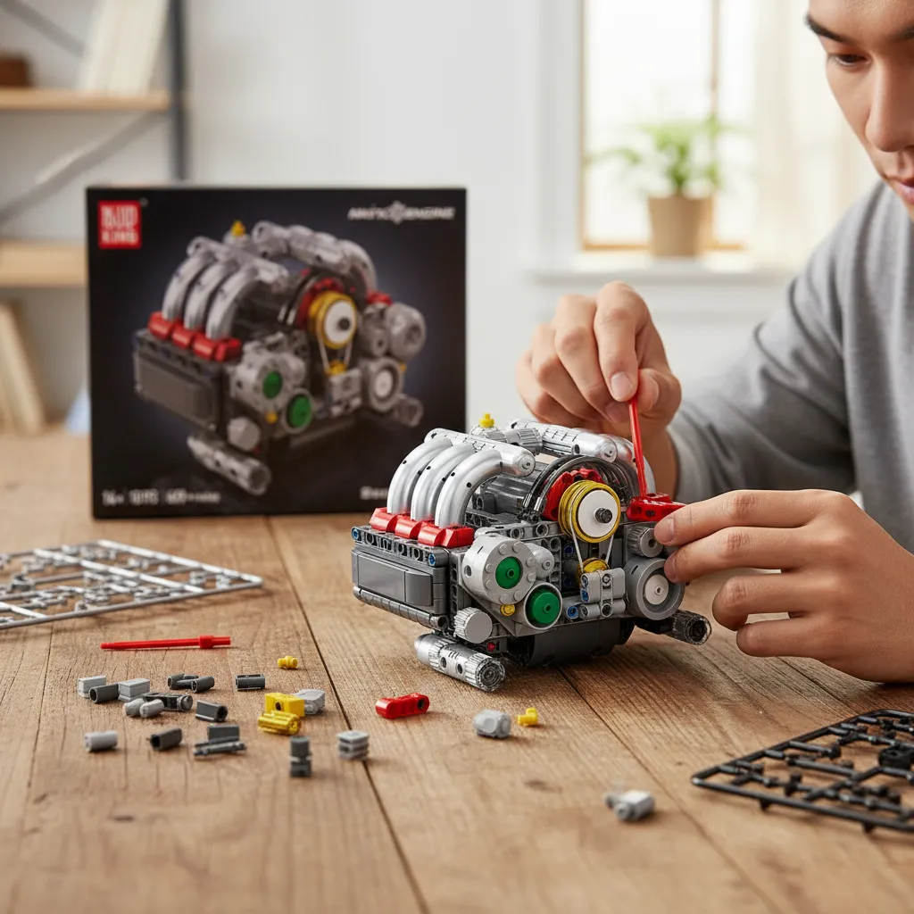 bloques De Construcción 10193 Modelo De Motor Flat-6 609 - Imagen 5