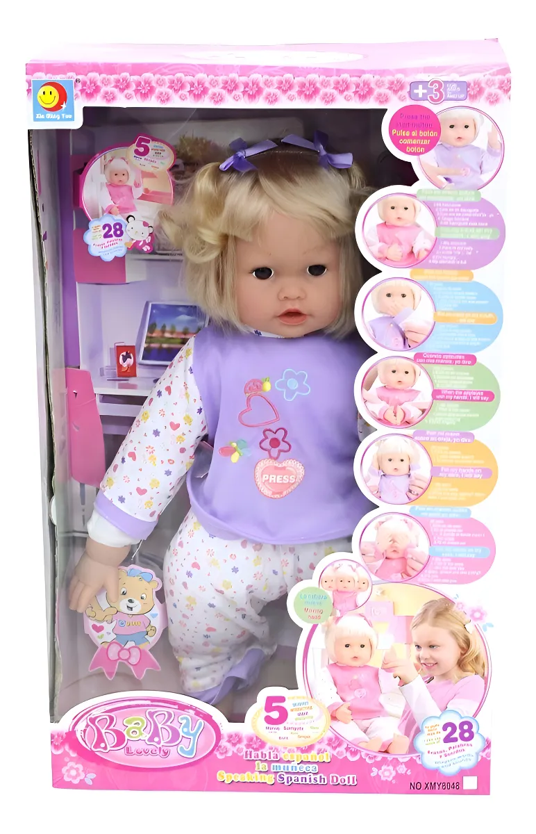 Muñeca bebé partes del cuerpo Inteligente 40cm Articulada - Imagen 4