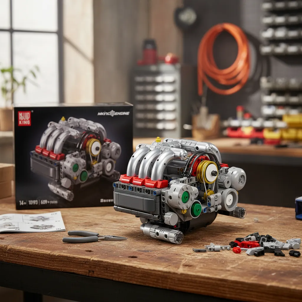 bloques De Construcción 10193 Modelo De Motor Flat-6 609 - Imagen 6